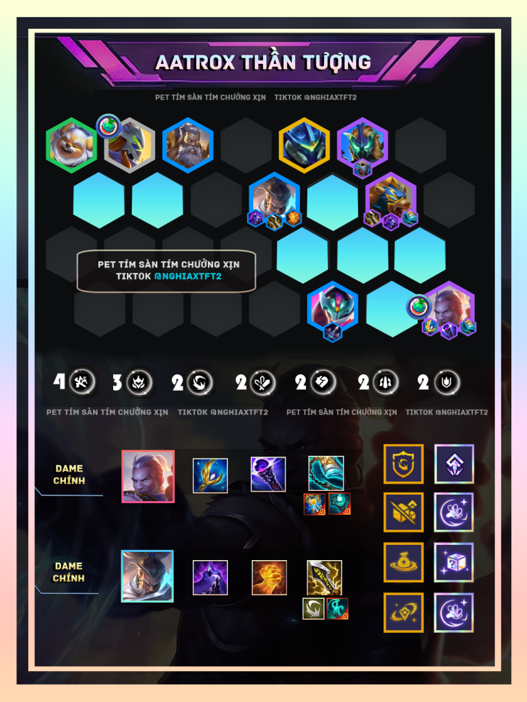 cách xây đội hình aatrox thần tượng tft