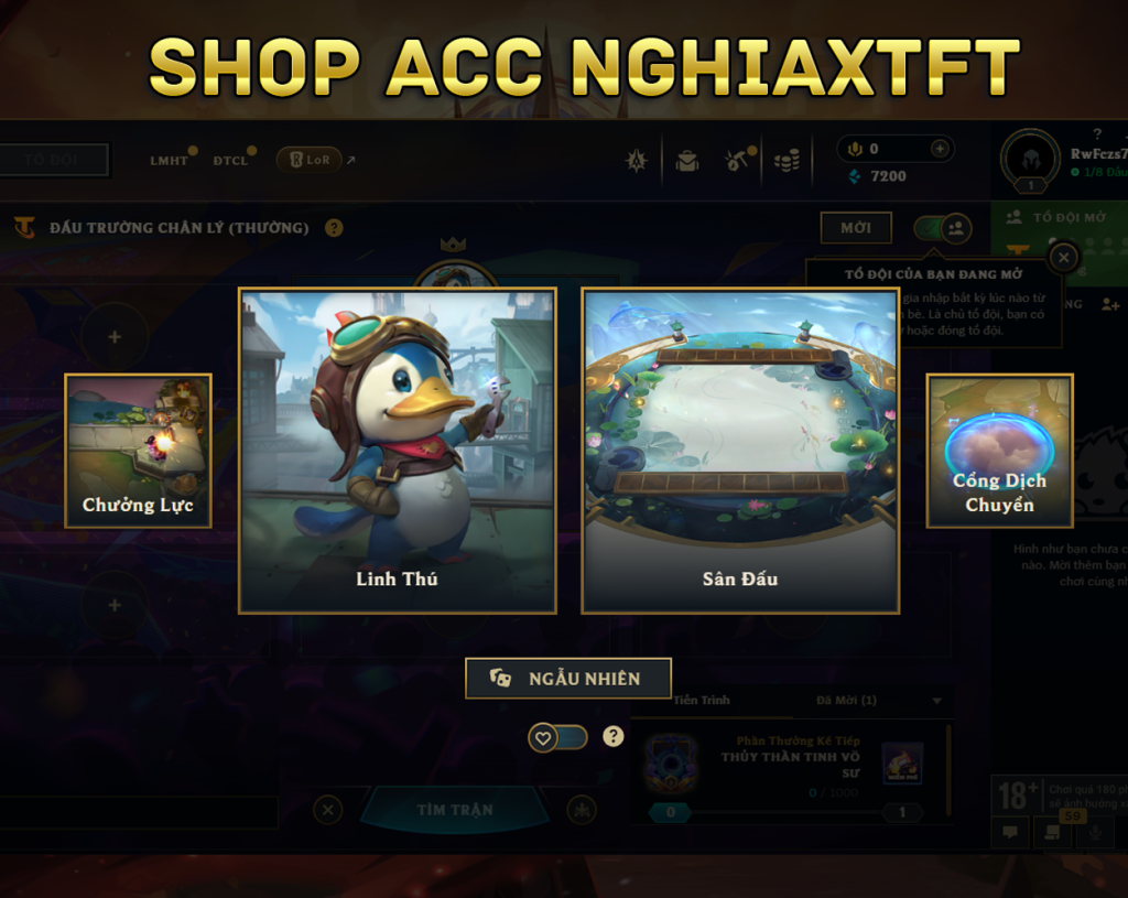 acc sân đấu bồng lai tiên cảnh