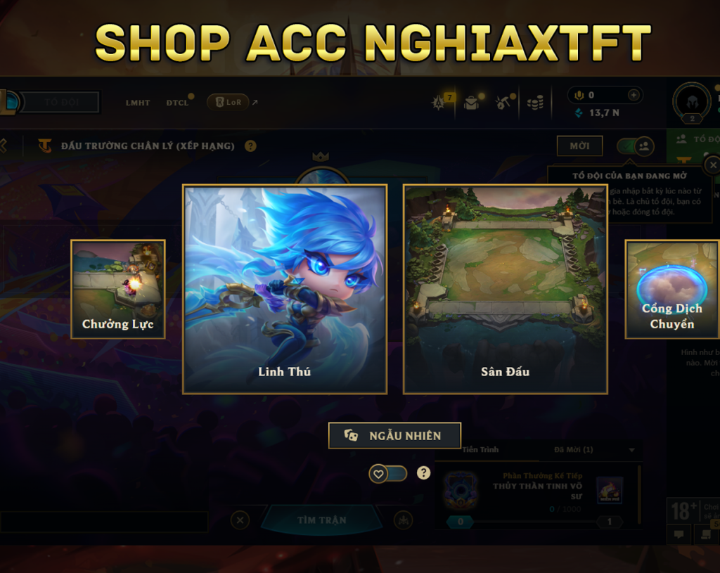 acc tft chứa linh thú riven thần kiếm