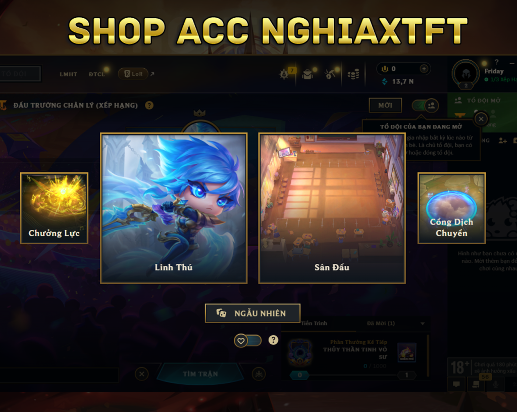 acc tft riven thần kiếm chưởng sàn tím