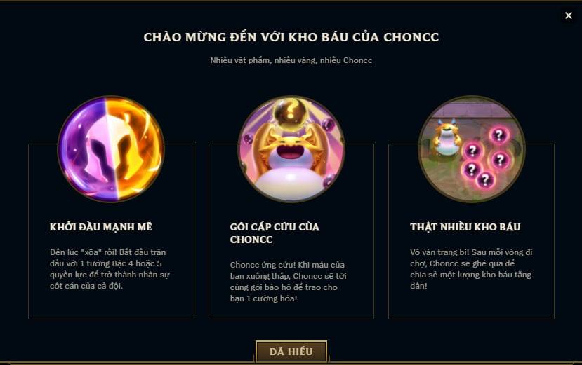 chế độ kho báu choncc mùa 16