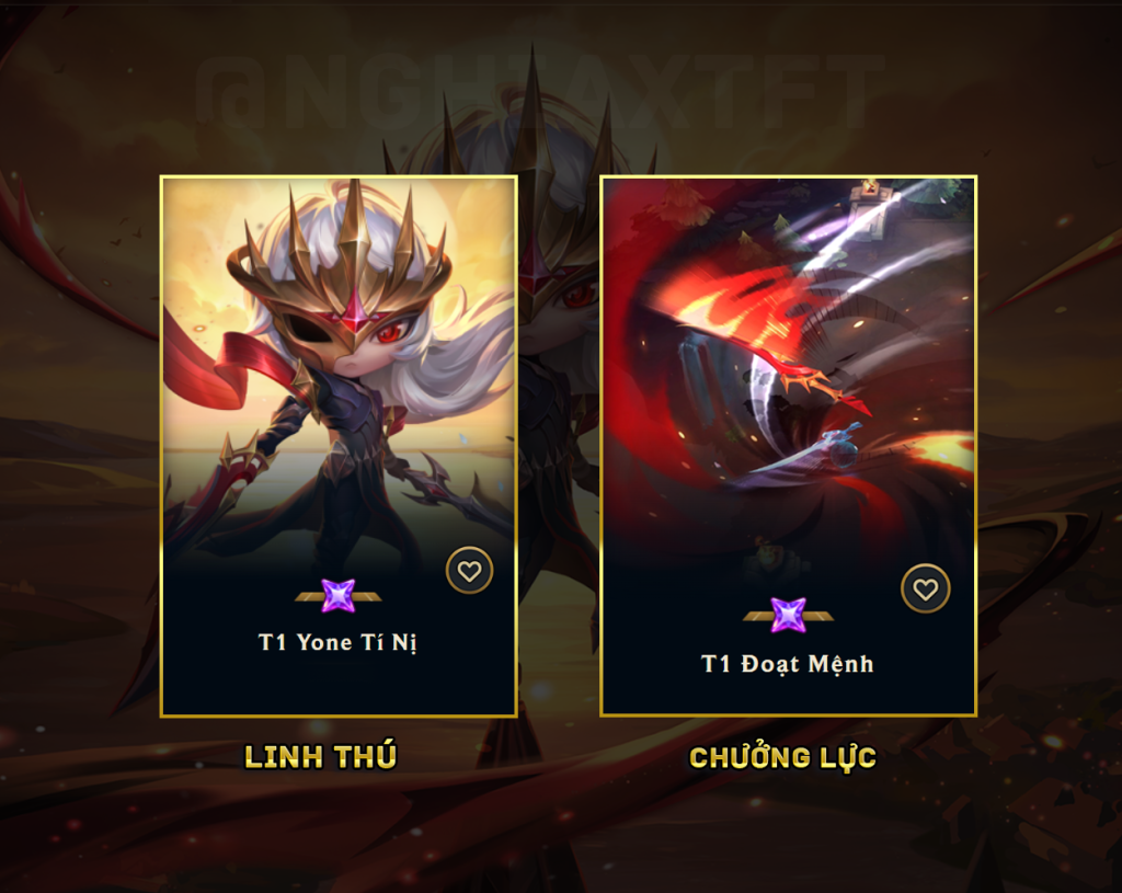 acc tft yone t1 kèm chưởng lực riêng