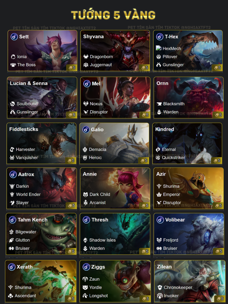 tướng tft mùa 16