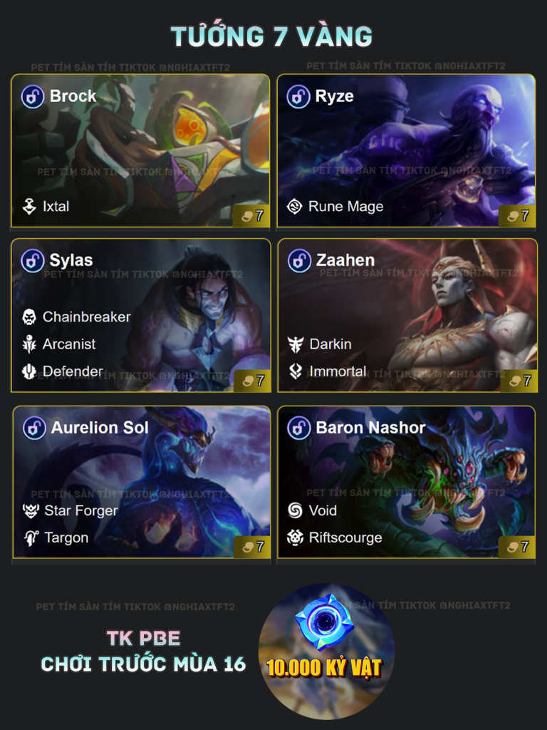 tướng tft mùa 16