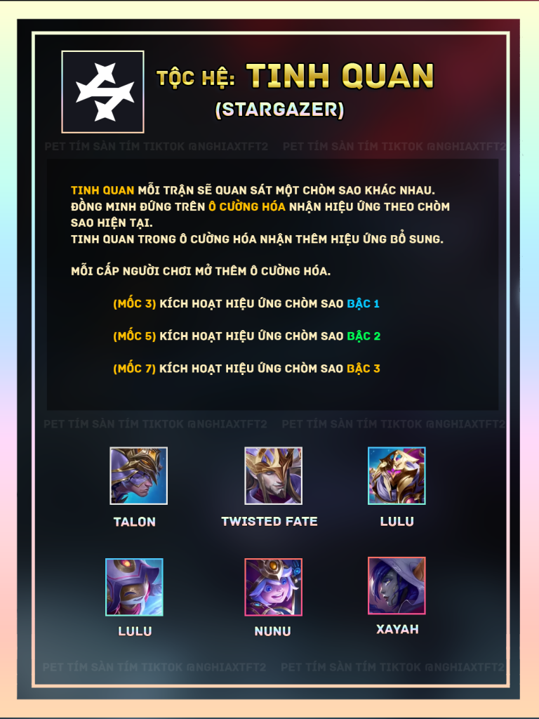 tộc hệ tinh quan tft mùa 17