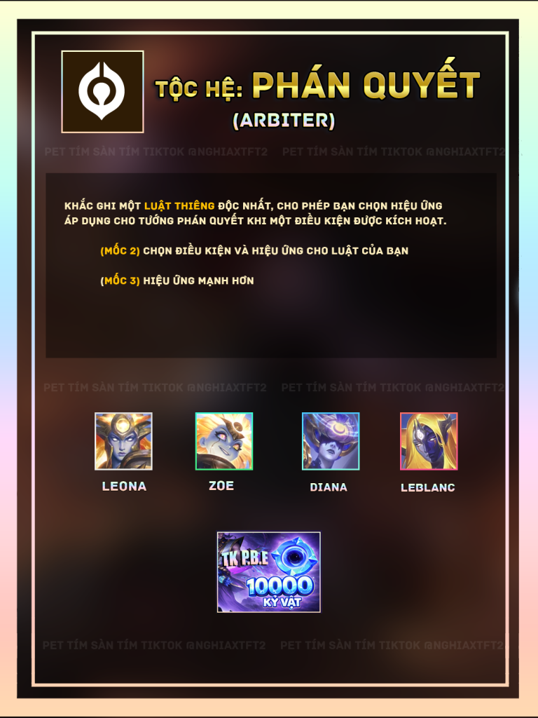tộc hệ phán quyết tft mùa 17