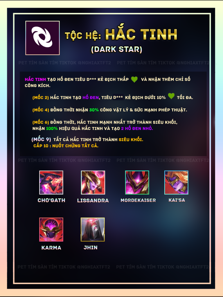 tộc hệ hắc tinh tft mùa 17