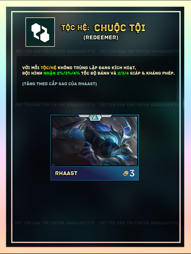 tộc hệ chuộc tội tft mùa 17