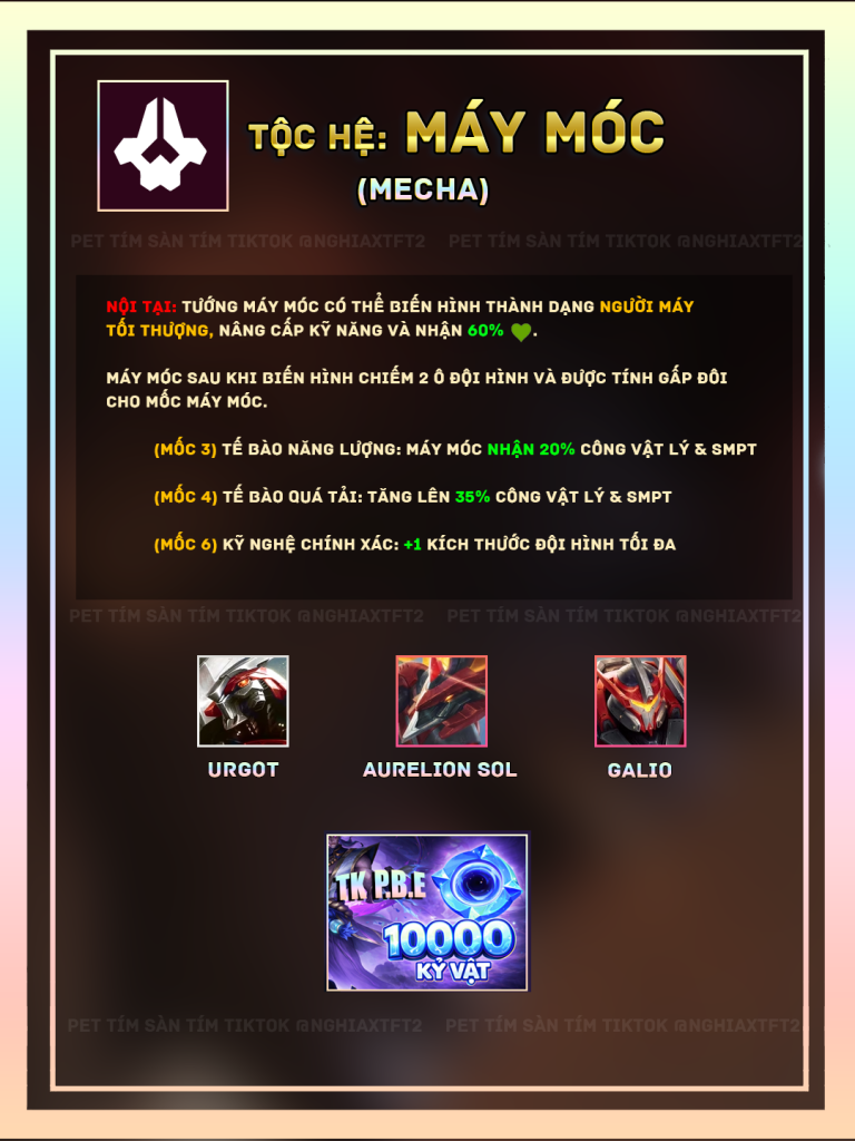 tộc hệ máy móc tft mùa 17