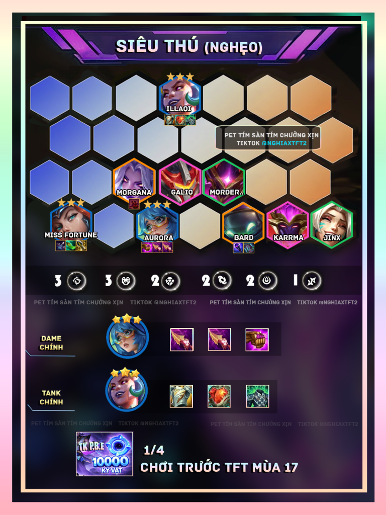 đội hình siêu thú tft mùa 17
