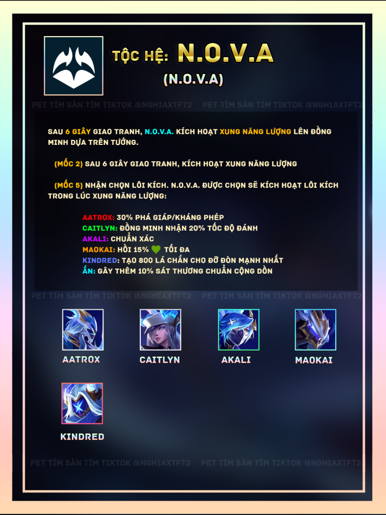 tộc hệ n.o.v.a tft mùa 17